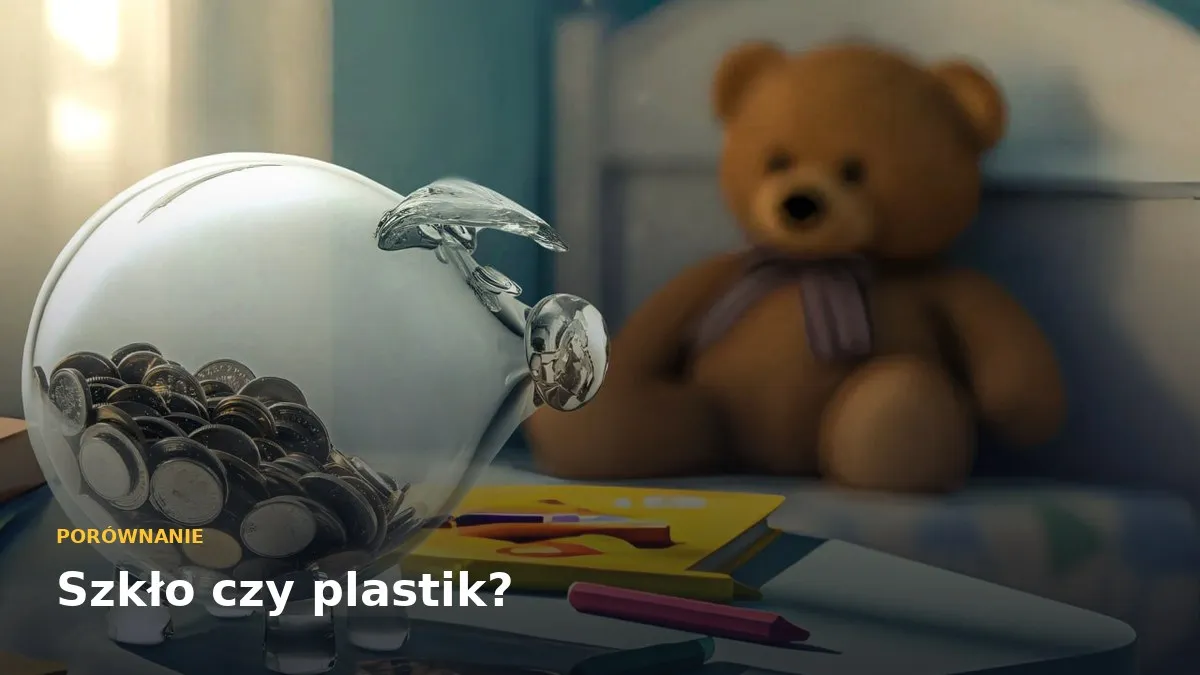 Świnka skarbonka ze szkła czy z plastiku i ceramiki? Porównanie materiałów