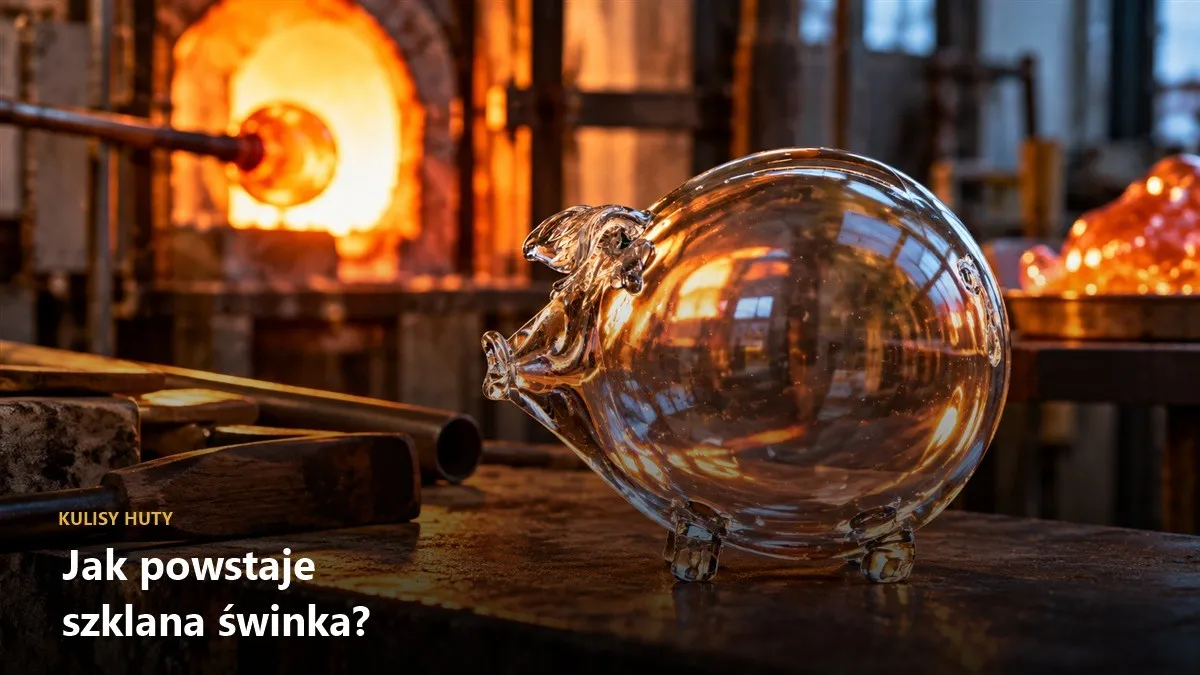 Jak powstaje szklana świnka skarbonka: od pieca do półki