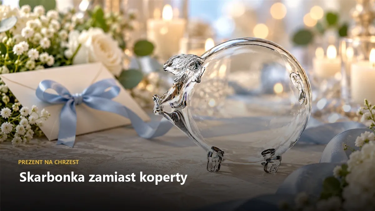 Prezent na chrzest, który zostaje na lata: skarbonka zamiast samej koperty